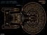 USS Enterprise NCC 1701-D from 'All Good Things...' General Exterior Plans - Ventral View (73.76K)