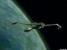 Klingon Bird of Prey in orbit (21.89K)
